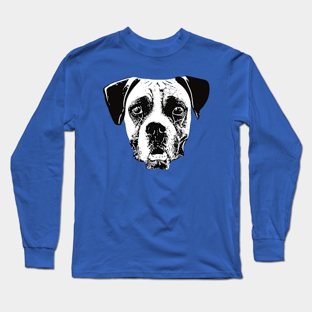 Boxer Dog - Boxer Christmas Gift Long Sleeve T-Shirt by DoggyStyles